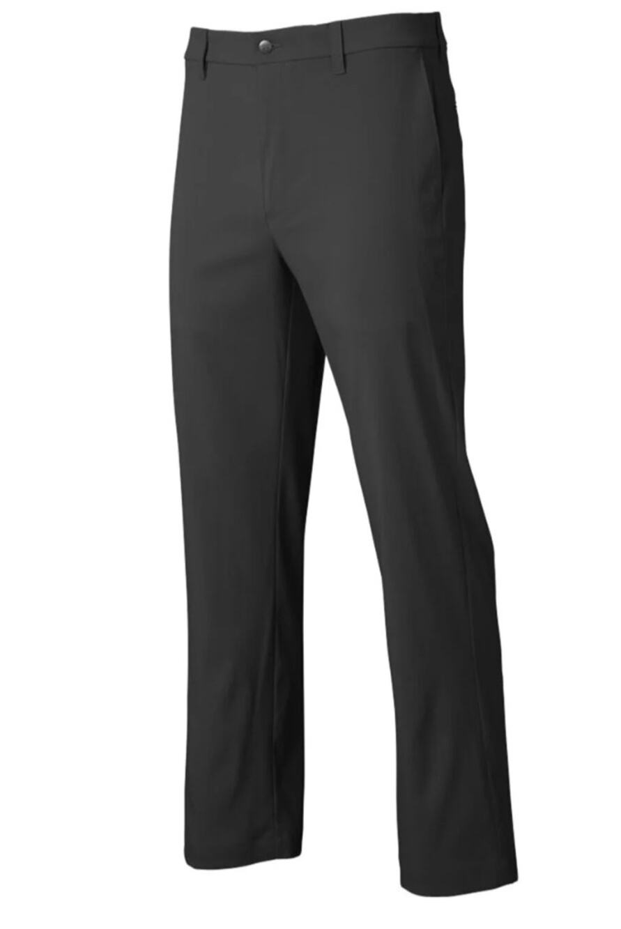 Callaway comfort waistband flat front pant Size 38w 30L black heather golf